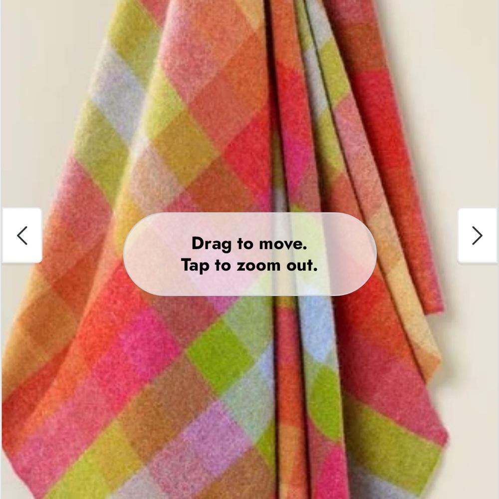 Colorful Plaid Throw Blanket